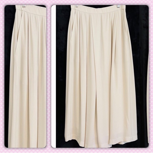 Eileen Fischer gorgeous flowy pleated silk pants euc - Picture 2 of 4